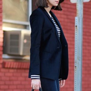 CLUB MONACO long navy blazer